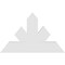 Ekena Millwork Saratoga Architectural Grade PVC Gable Bracket, 36"W x 22 1/2"H x 2"D x 6"F, 15/12 Pitch GBP036X23X0206SAR00 - alternate 5
